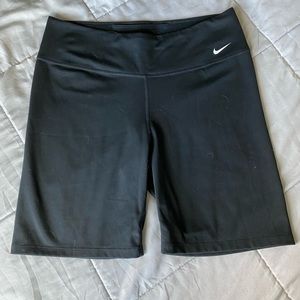 black nike biker shorts